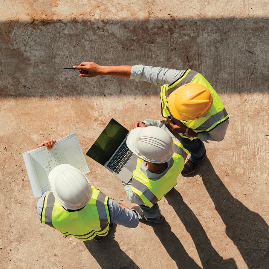 Three pots floating in midair